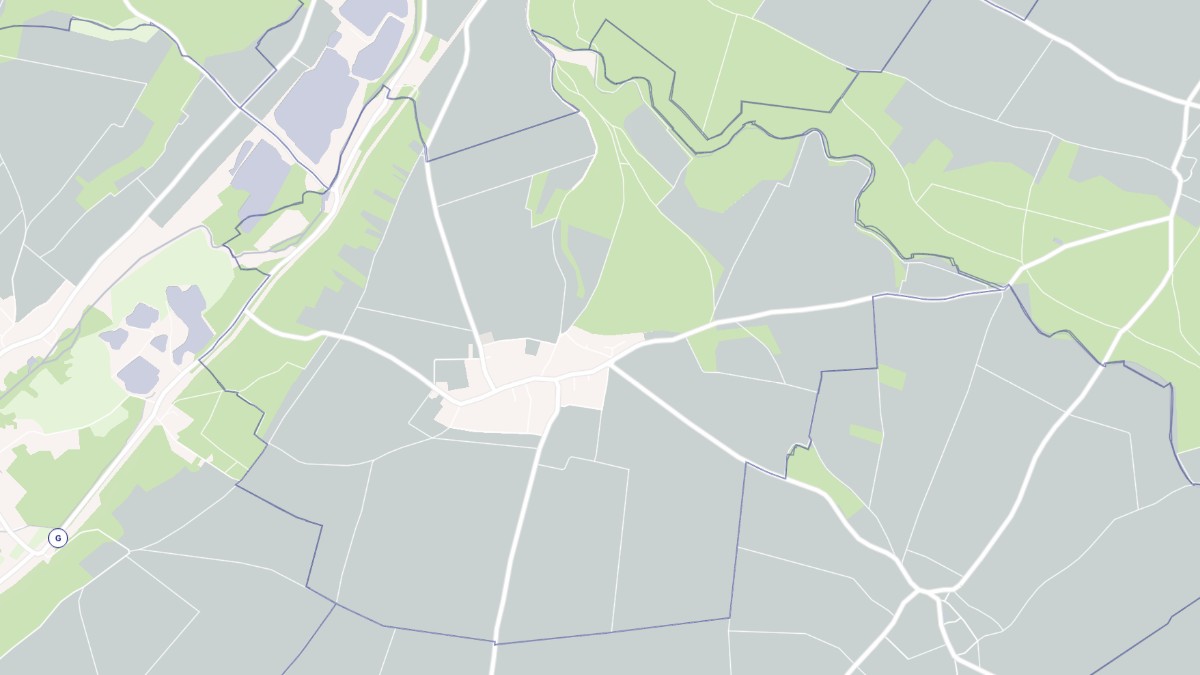 Aperçu cartographique de Soulaires, centré sur la commune