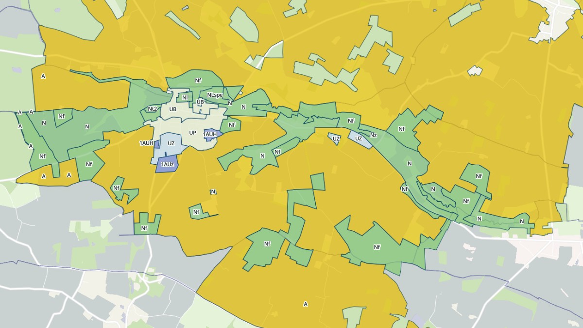 Aperçu cartographique de Thiron-Gardais, centré sur la commune