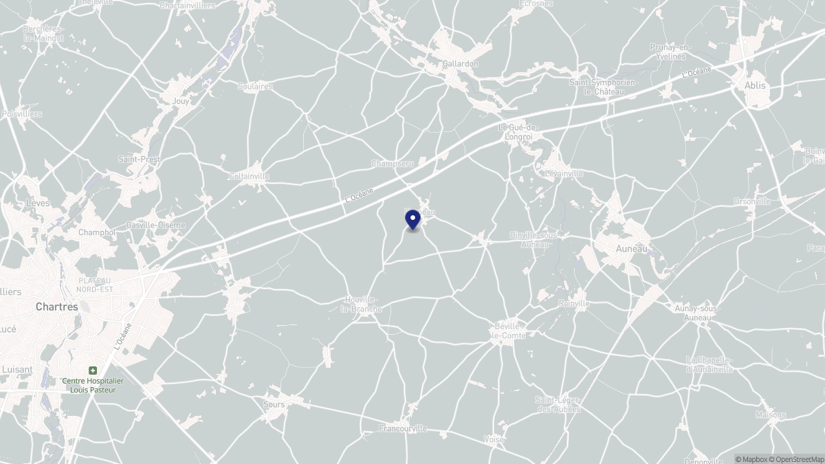 Aperçu cartographique de Umpeau, centré sur la commune