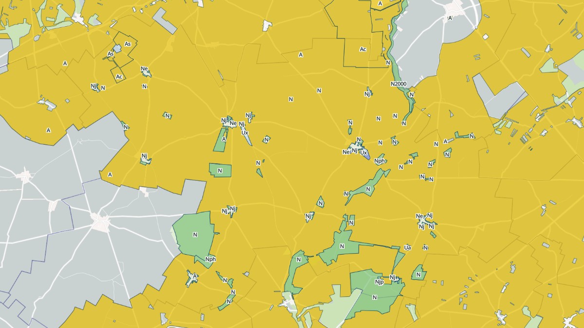Aperçu cartographique de Éole-en-Beauce, centré sur la commune