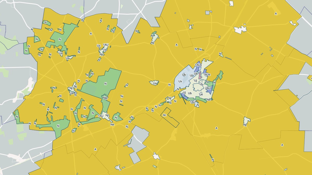 Aperçu cartographique de Les Villages Vovéens, centré sur la commune