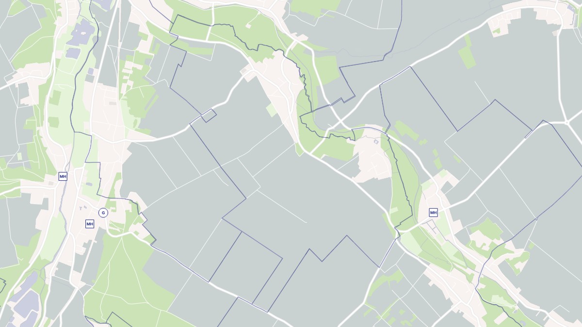 Aperçu cartographique de Yermenonville, centré sur la commune