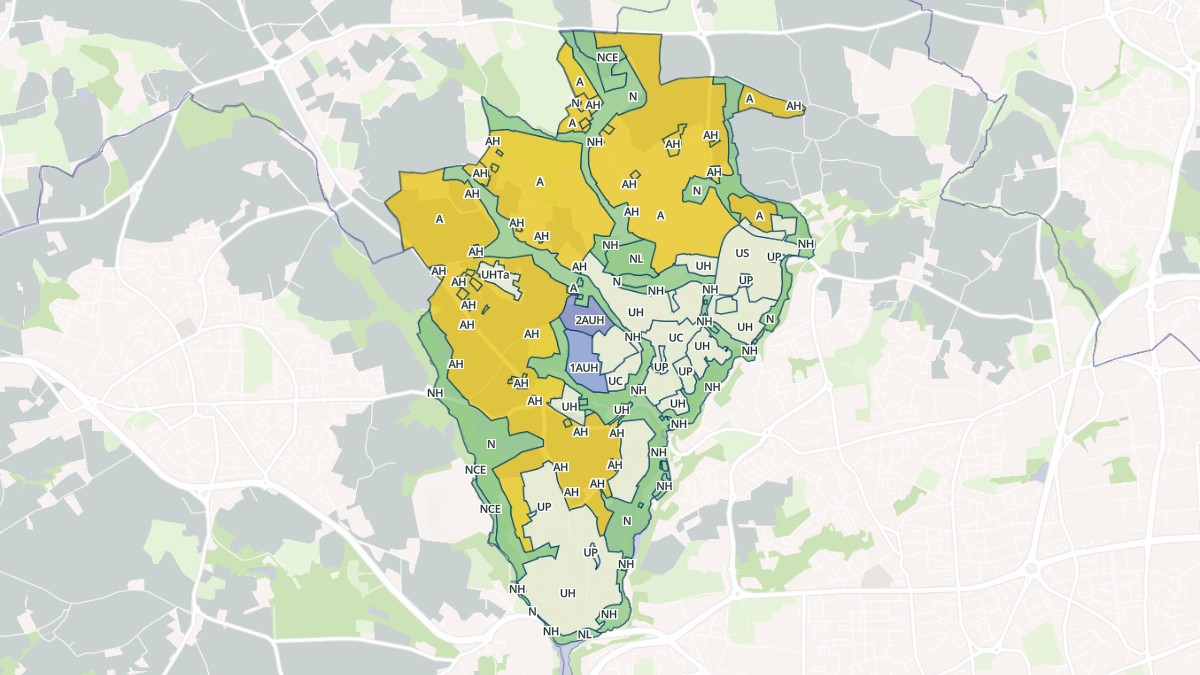 Aperçu cartographique de Bohars, centré sur la commune