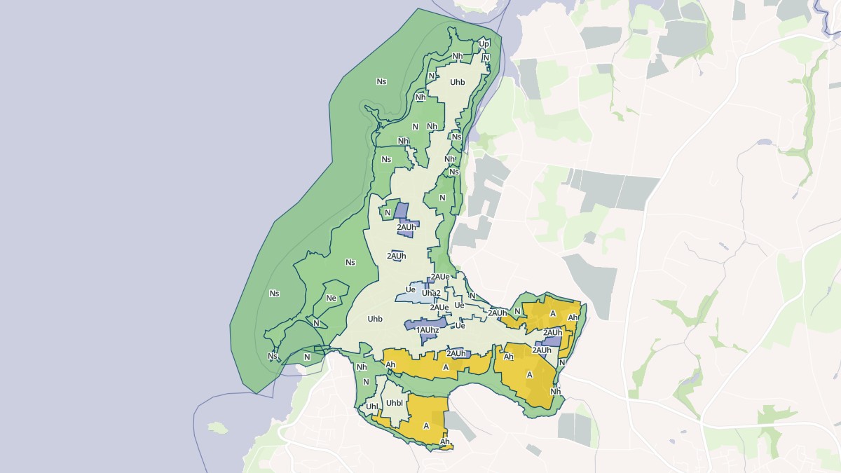 Aperçu cartographique de Lampaul-Plouarzel, centré sur la commune