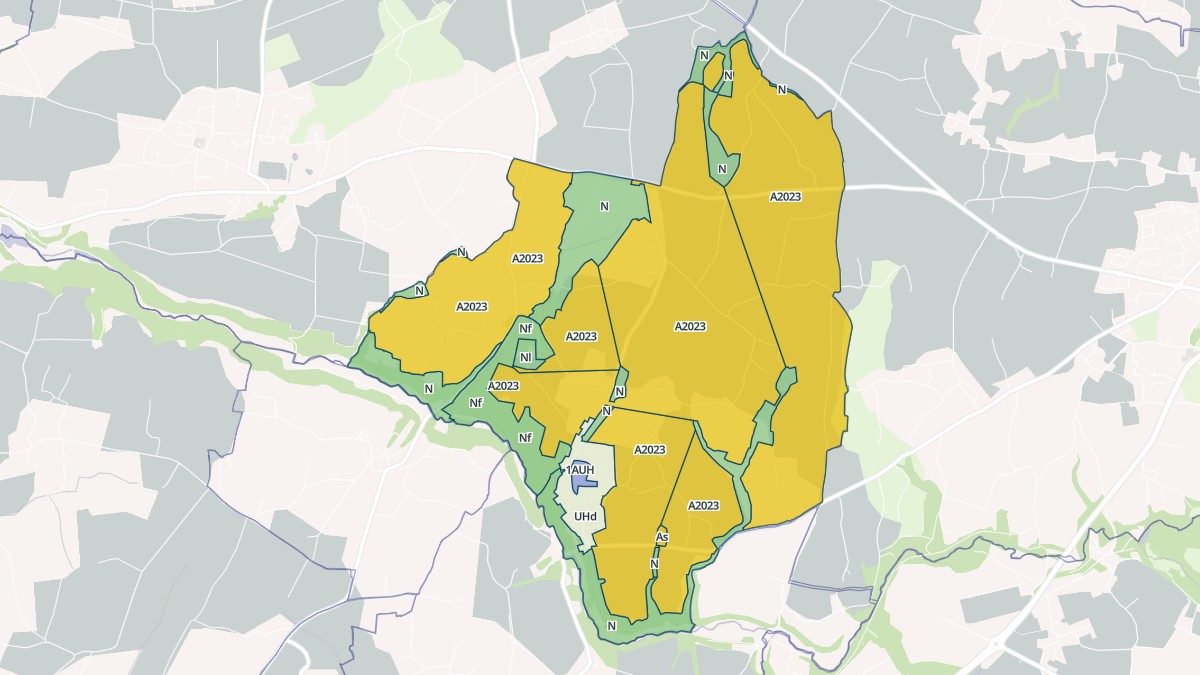 Aperçu cartographique de Lanarvily, centré sur la commune