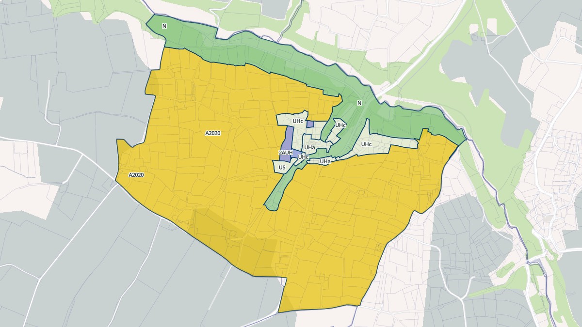 Aperçu cartographique de Loc-Brévalaire, centré sur la commune