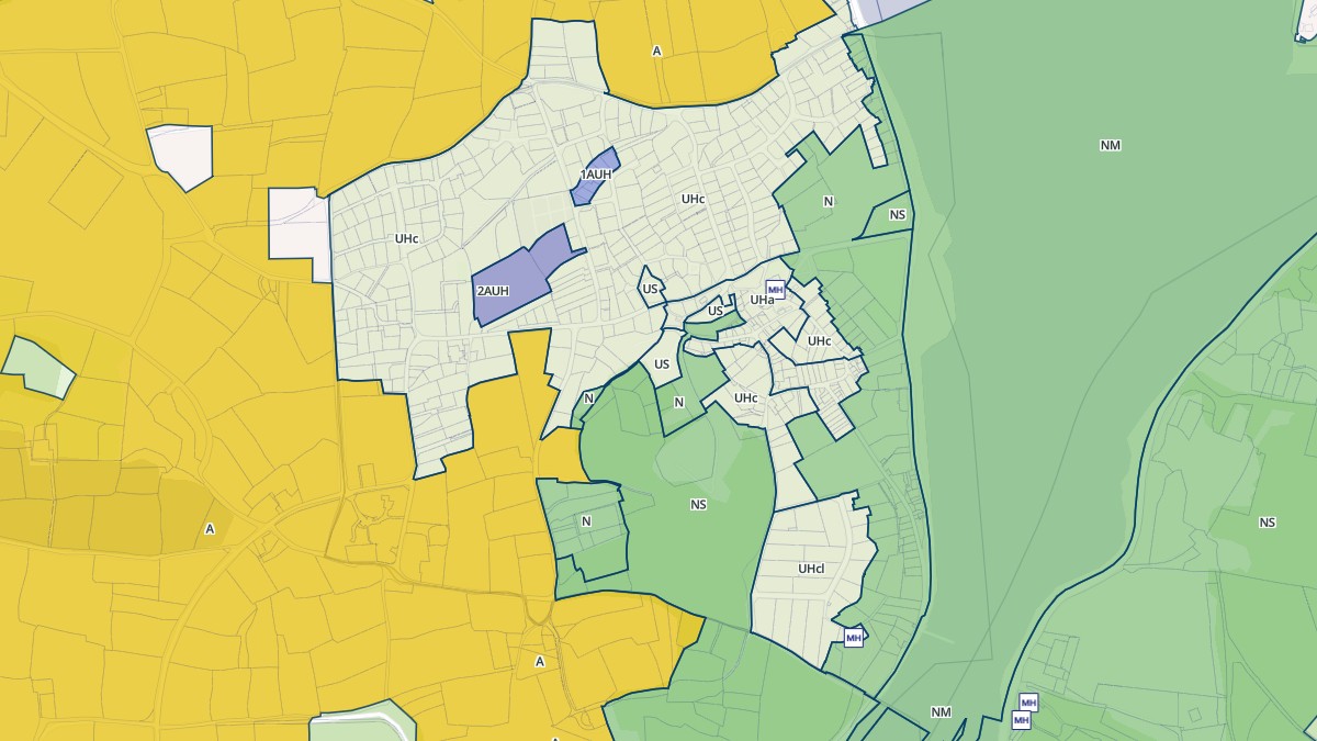 Aperçu cartographique de Locquénolé, centré sur la commune