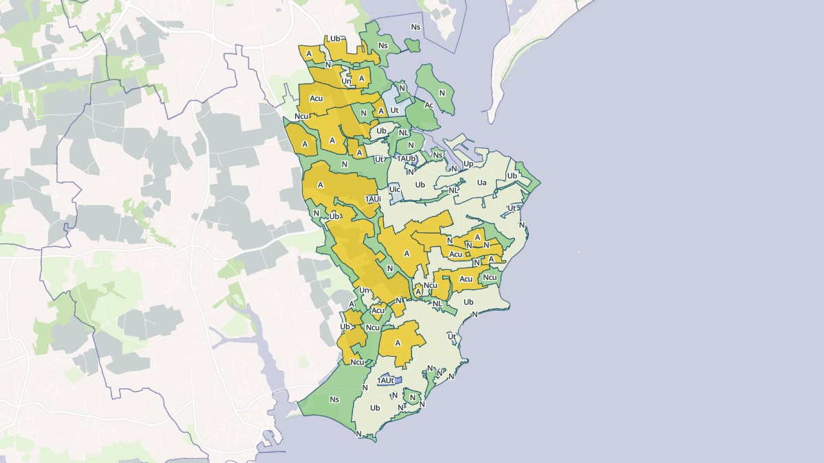 Aperçu cartographique de Loctudy, centré sur la commune