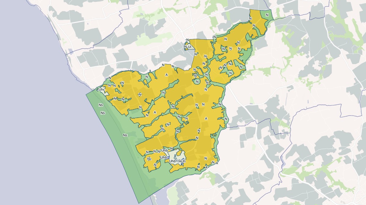 Aperçu cartographique de Plovan, centré sur la commune