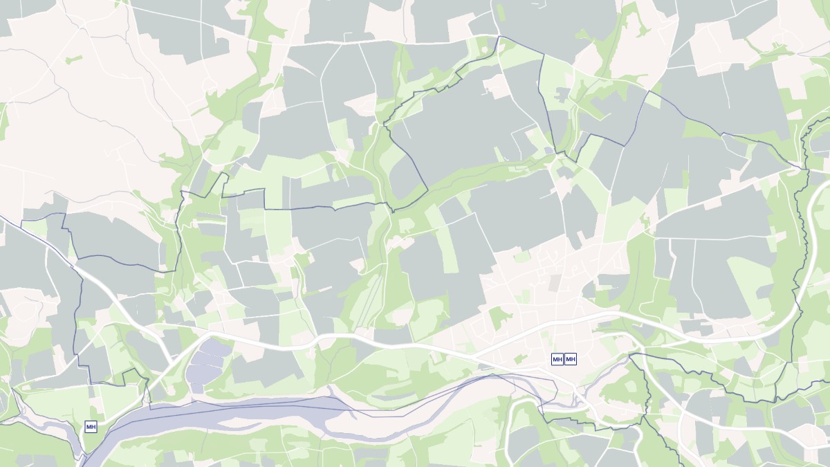Aperçu cartographique de Pont-Croix, centré sur la commune