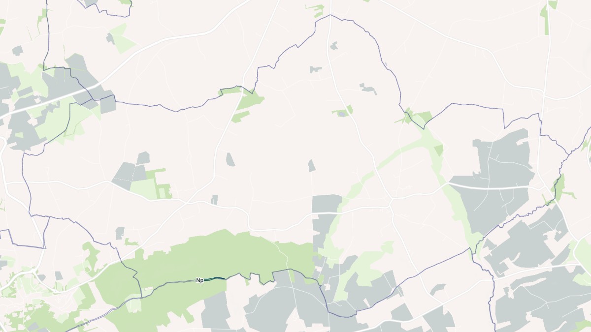 Aperçu cartographique de Quéménéven, centré sur la commune