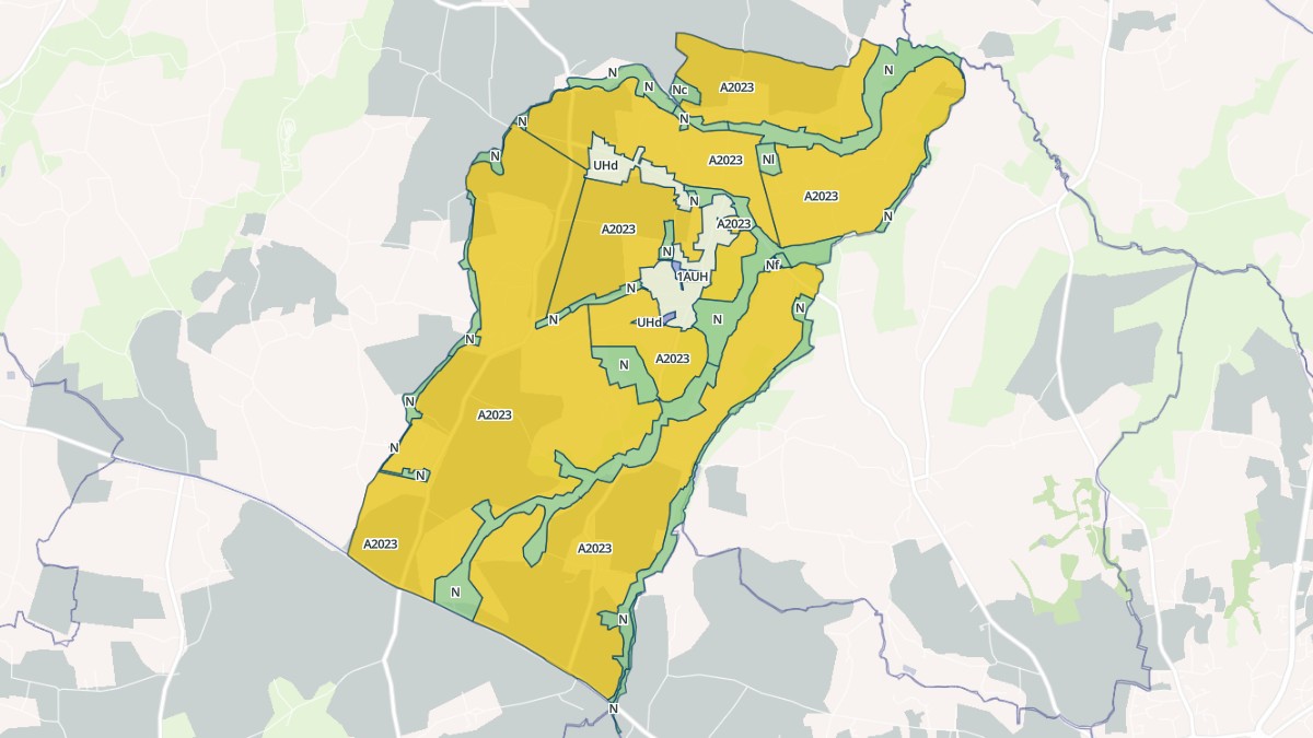 Aperçu cartographique de Saint-Frégant, centré sur la commune