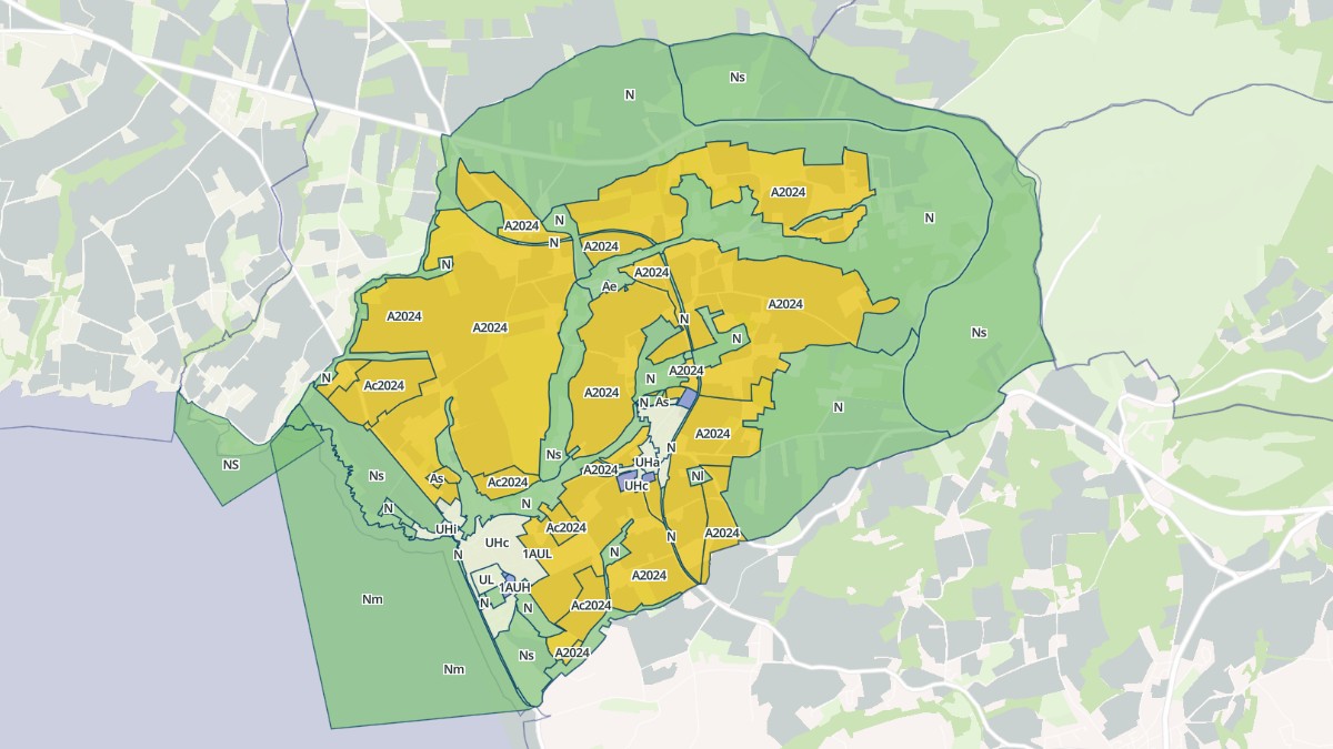 Aperçu cartographique de Saint-Nic, centré sur la commune