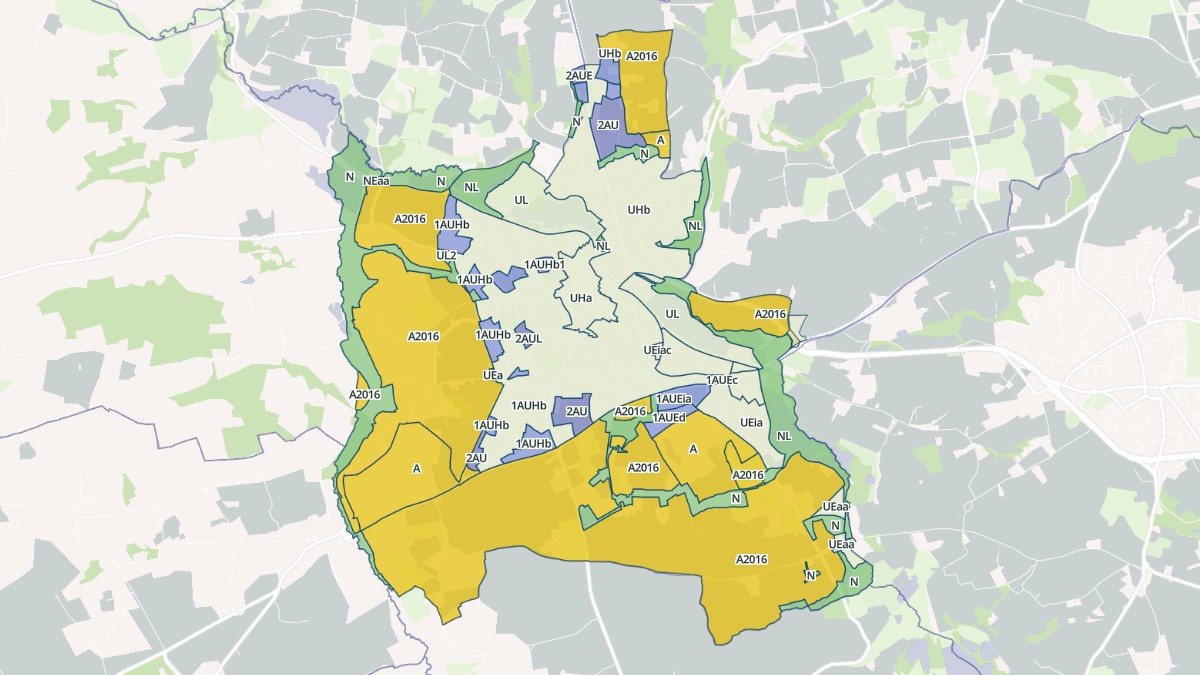 Aperçu cartographique de Saint-Renan, centré sur la commune