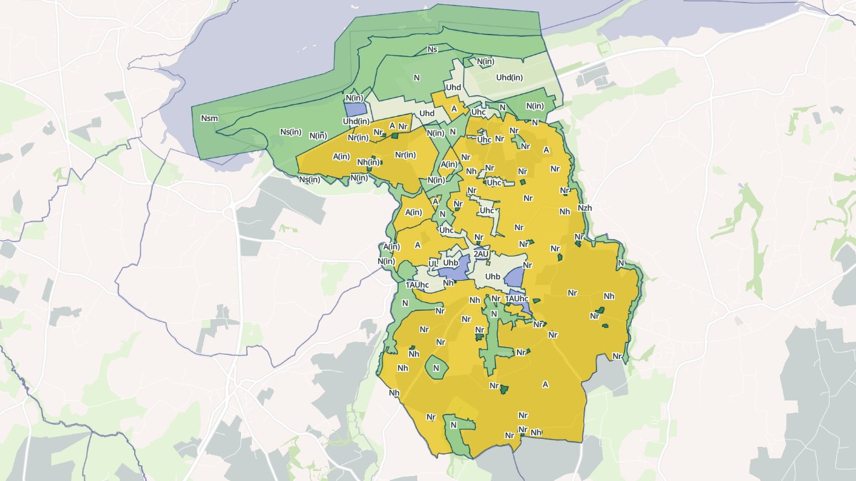 Aperçu cartographique de Tréflez, centré sur la commune