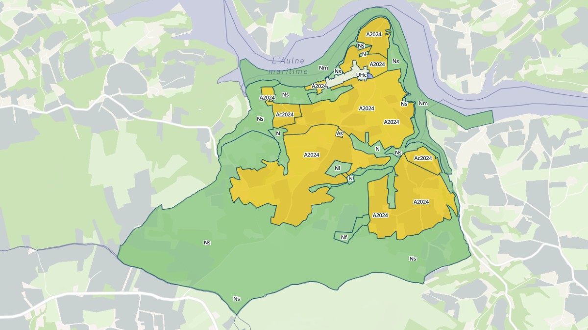 Aperçu cartographique de Trégarvan, centré sur la commune