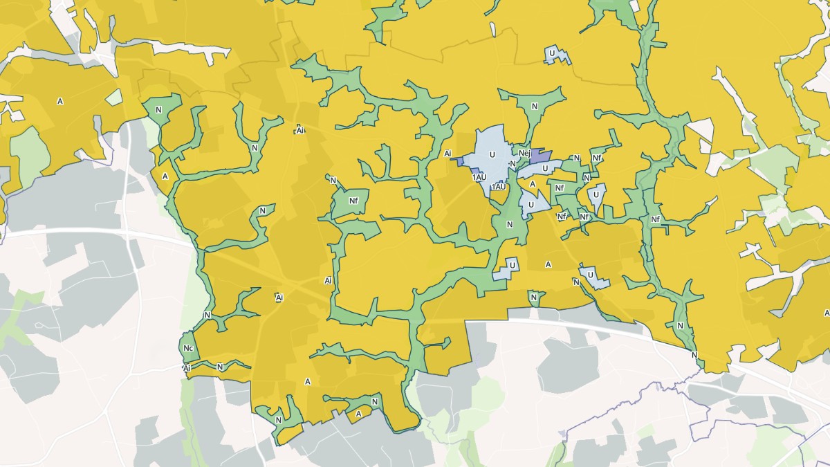 Aperçu cartographique de Le Trévoux, centré sur la commune