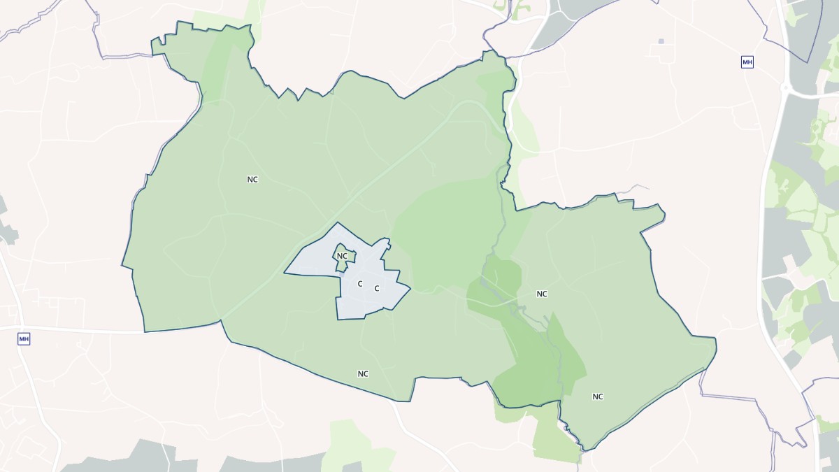 Aperçu cartographique de Trézilidé, centré sur la commune