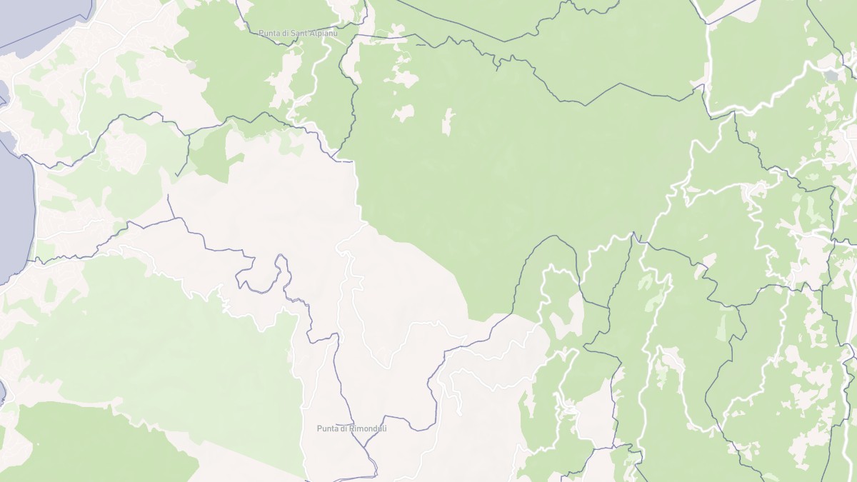 Aperçu cartographique de Albitreccia, centré sur la commune