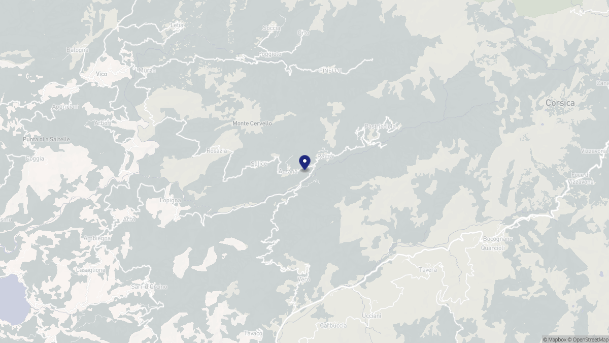 Aperçu cartographique de Azzana, centré sur la commune