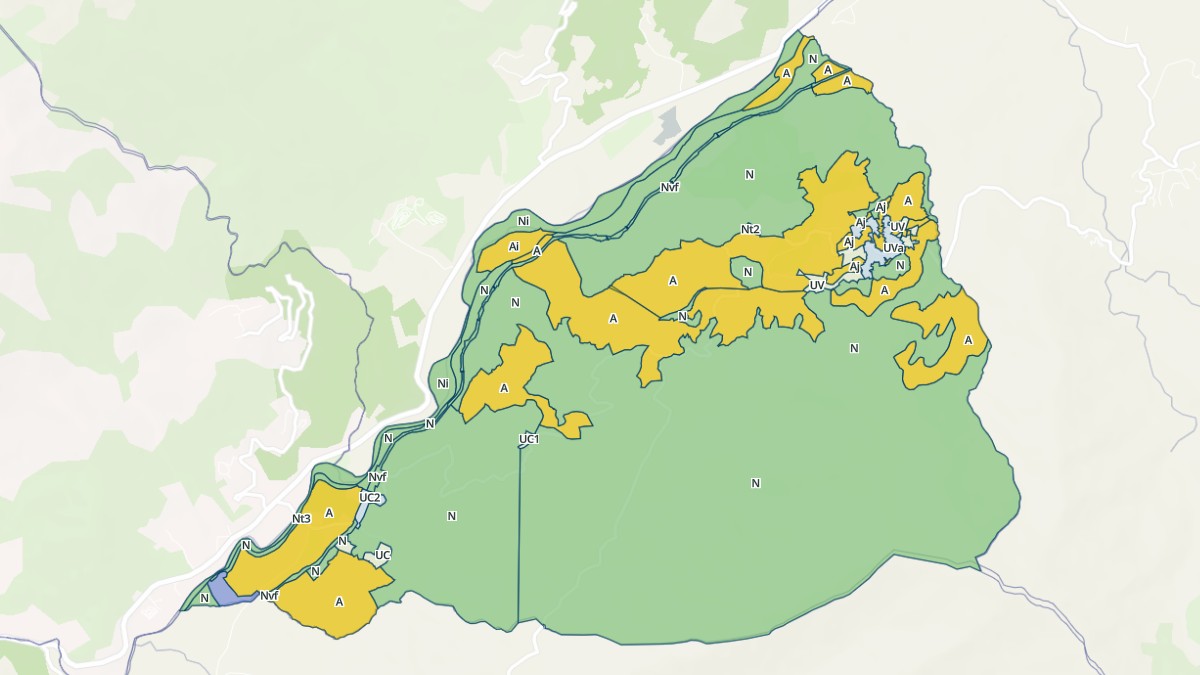 Aperçu cartographique de Carbuccia, centré sur la commune