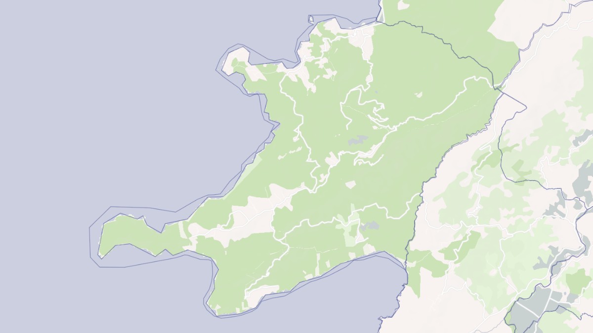 Aperçu cartographique de Coti-Chiavari, centré sur la commune