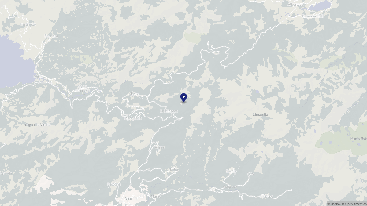 Aperçu cartographique de Cristinacce, centré sur la commune
