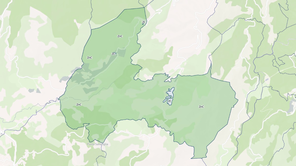 Aperçu cartographique de Fozzano, centré sur la commune