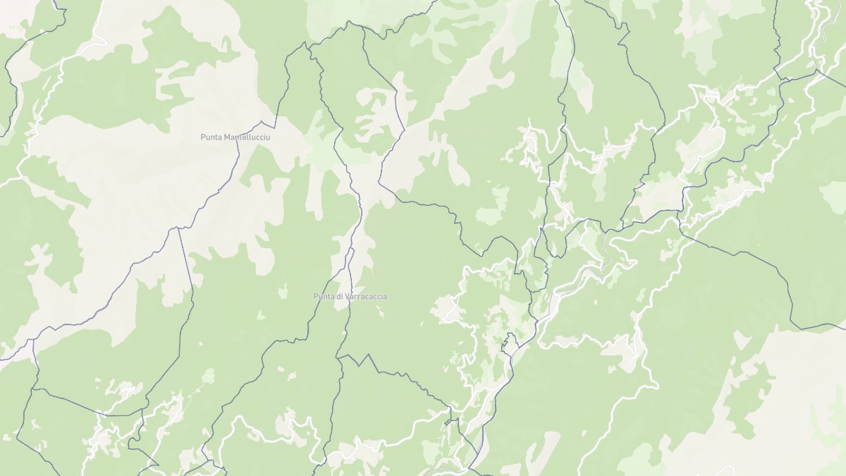 Aperçu cartographique de Guitera-les-Bains, centré sur la commune