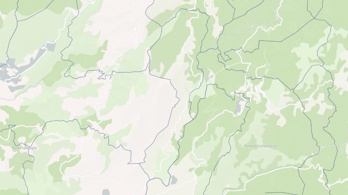 Aperçu cartographique de Loreto-di-Tallano, centré sur la commune