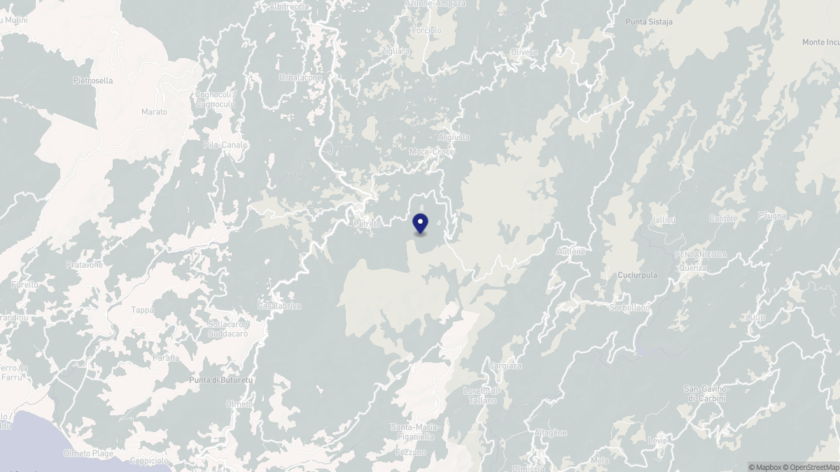 Aperçu cartographique de Moca-Croce, centré sur la commune