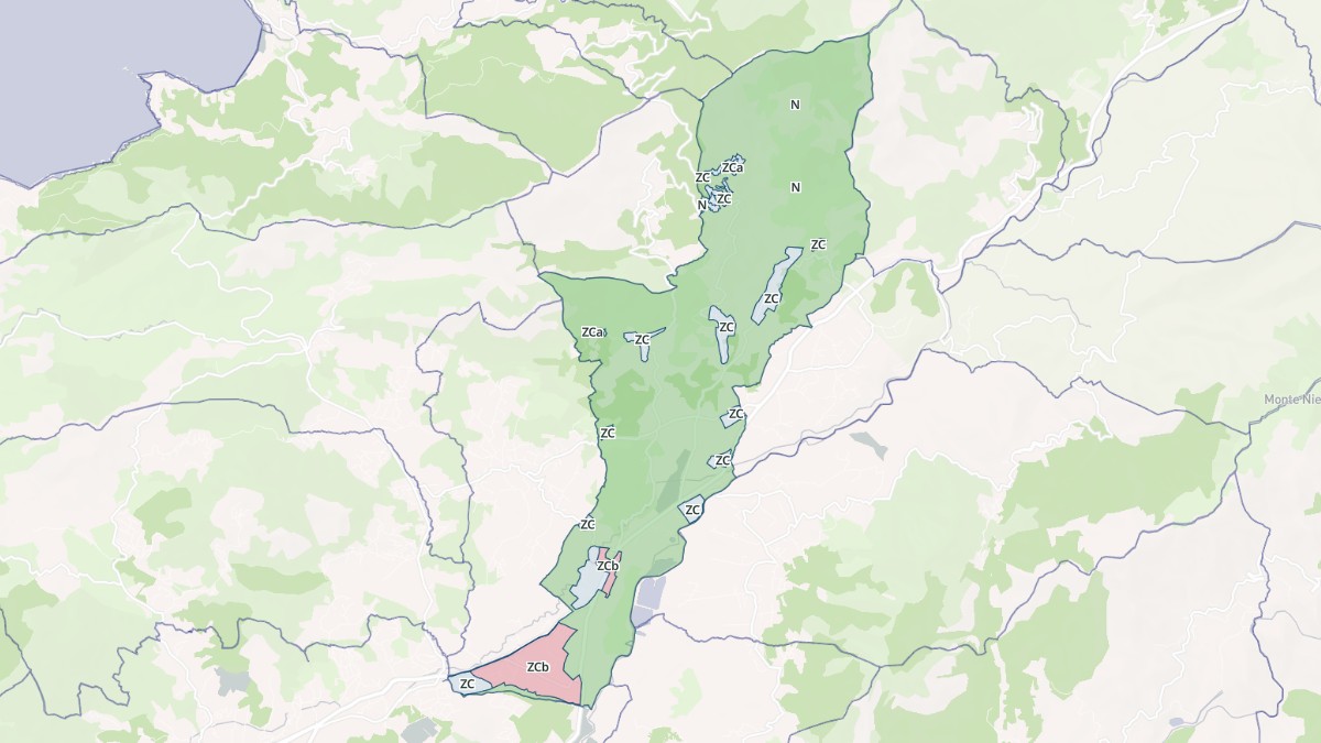 Aperçu cartographique de Sarrola-Carcopino, centré sur la commune