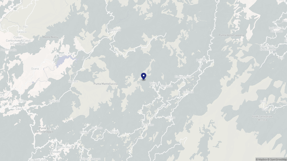 Aperçu cartographique de Tasso, centré sur la commune