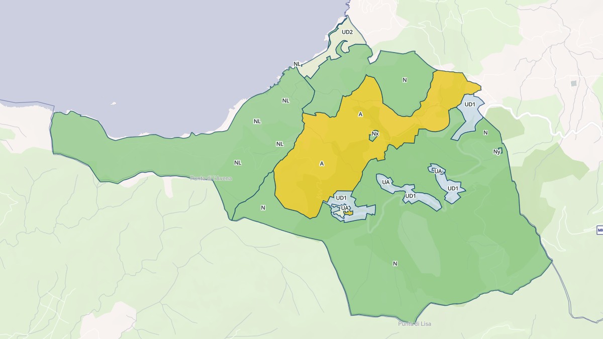 Aperçu cartographique de Villanova, centré sur la commune