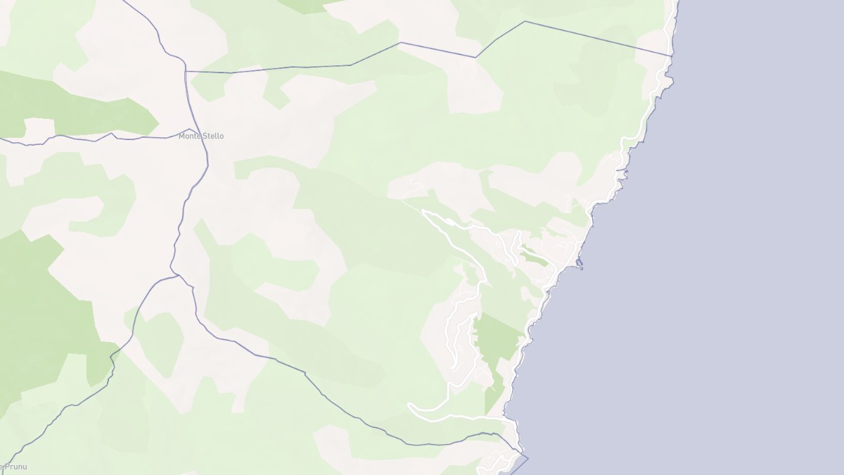 Aperçu cartographique de Brando, centré sur la commune