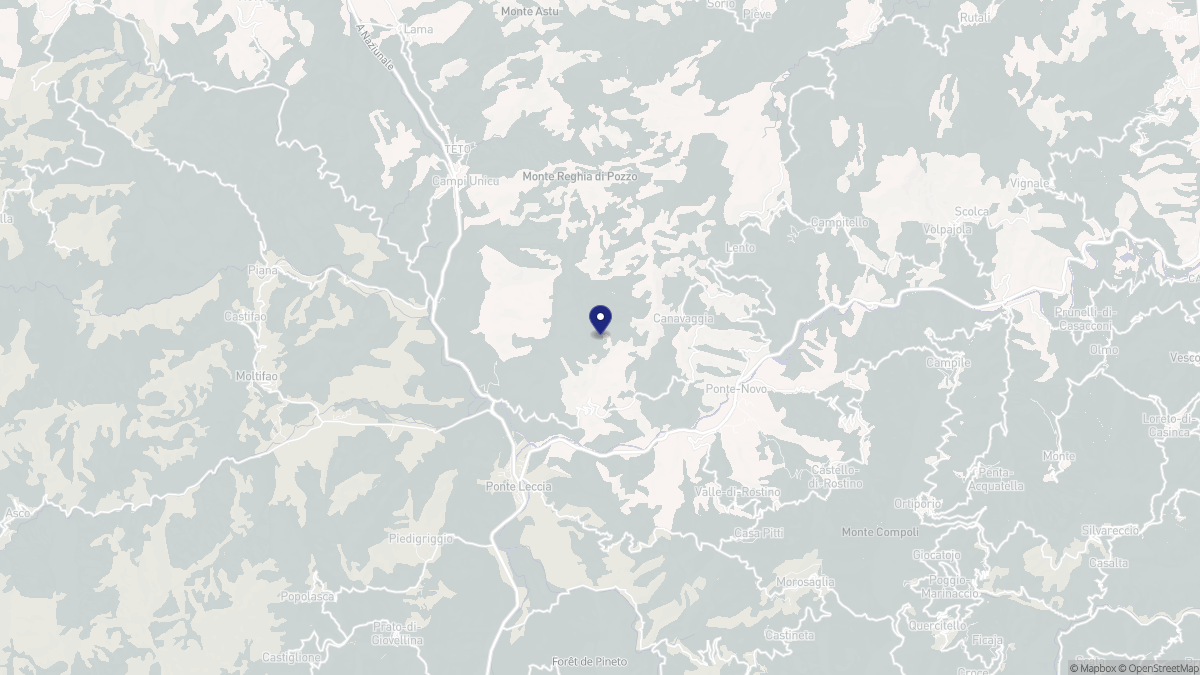 Aperçu cartographique de Canavaggia, centré sur la commune