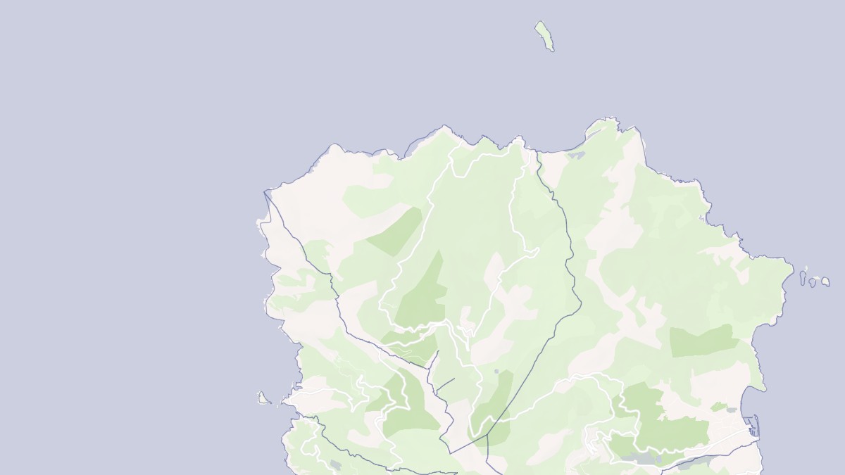 Aperçu cartographique de Ersa, centré sur la commune