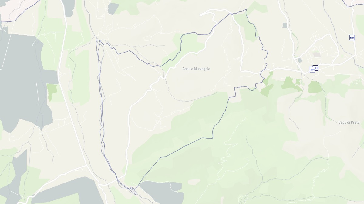 Aperçu cartographique de Moncale, centré sur la commune