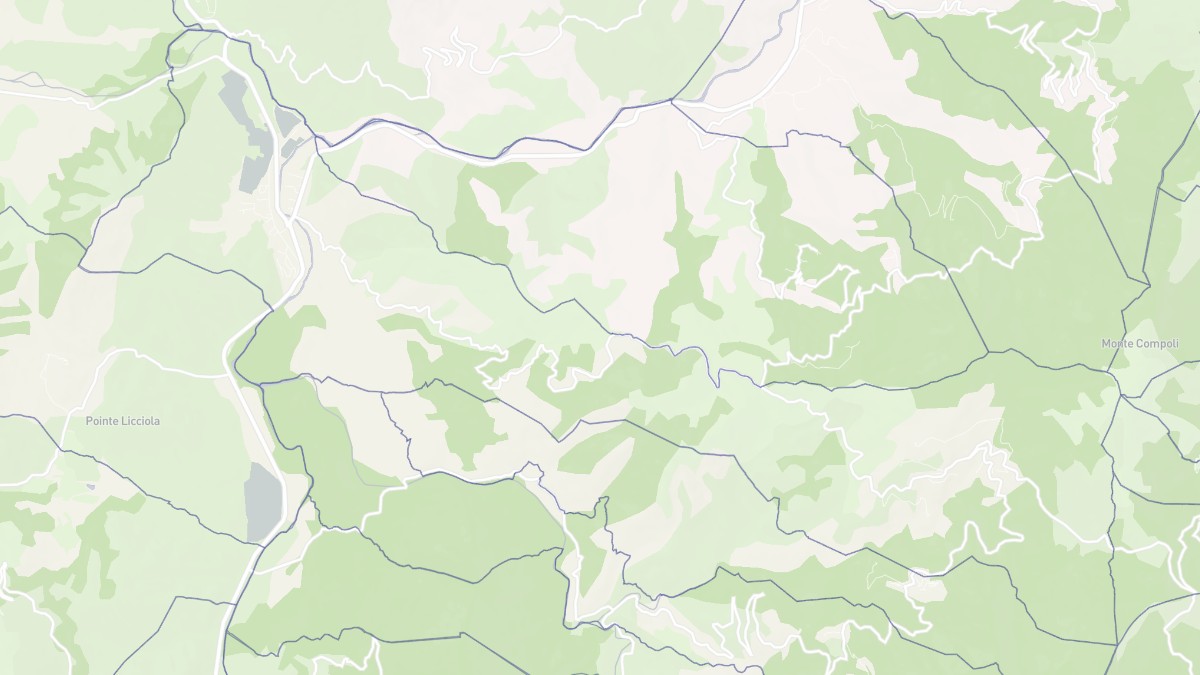 Aperçu cartographique de Morosaglia, centré sur la commune