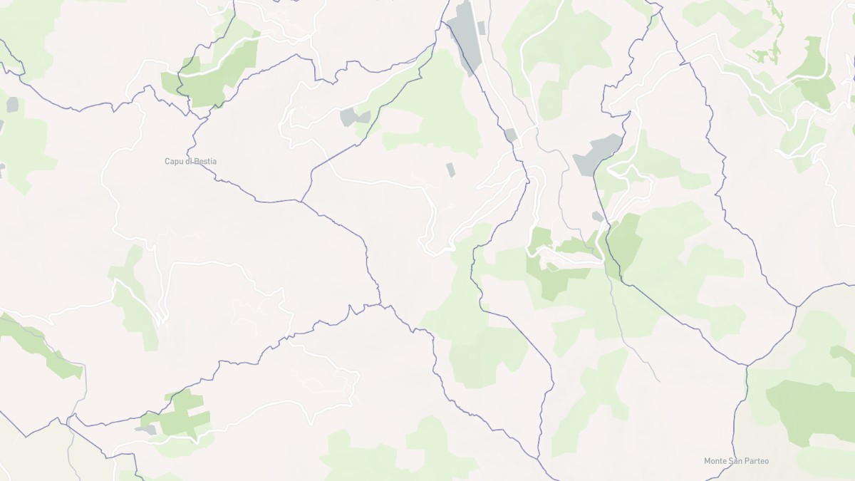 Aperçu cartographique de Muro, centré sur la commune