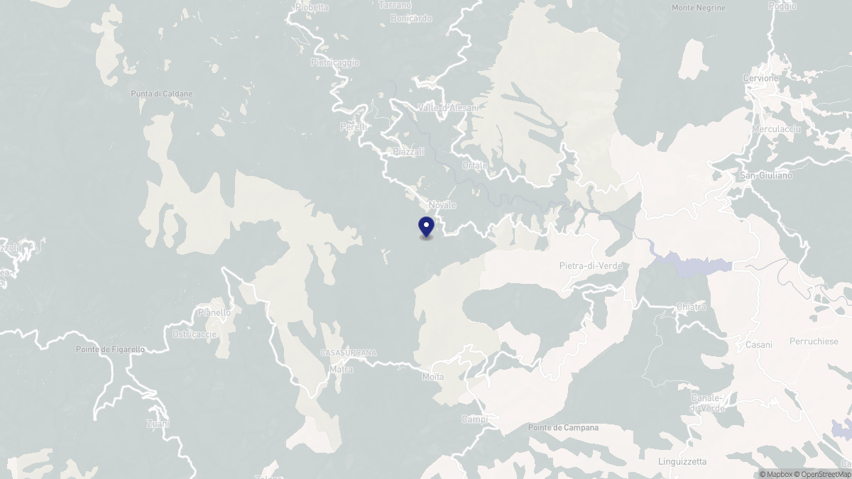 Aperçu cartographique de Novale, centré sur la commune