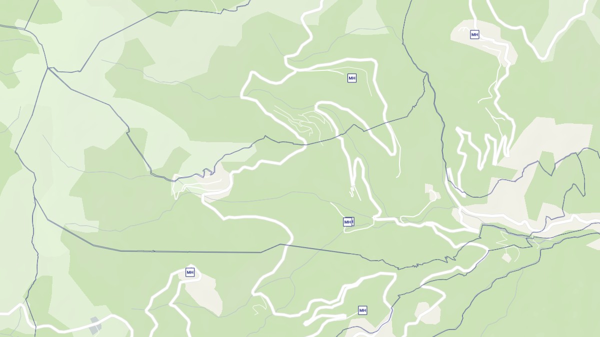 Aperçu cartographique de Poggio-Marinaccio, centré sur la commune