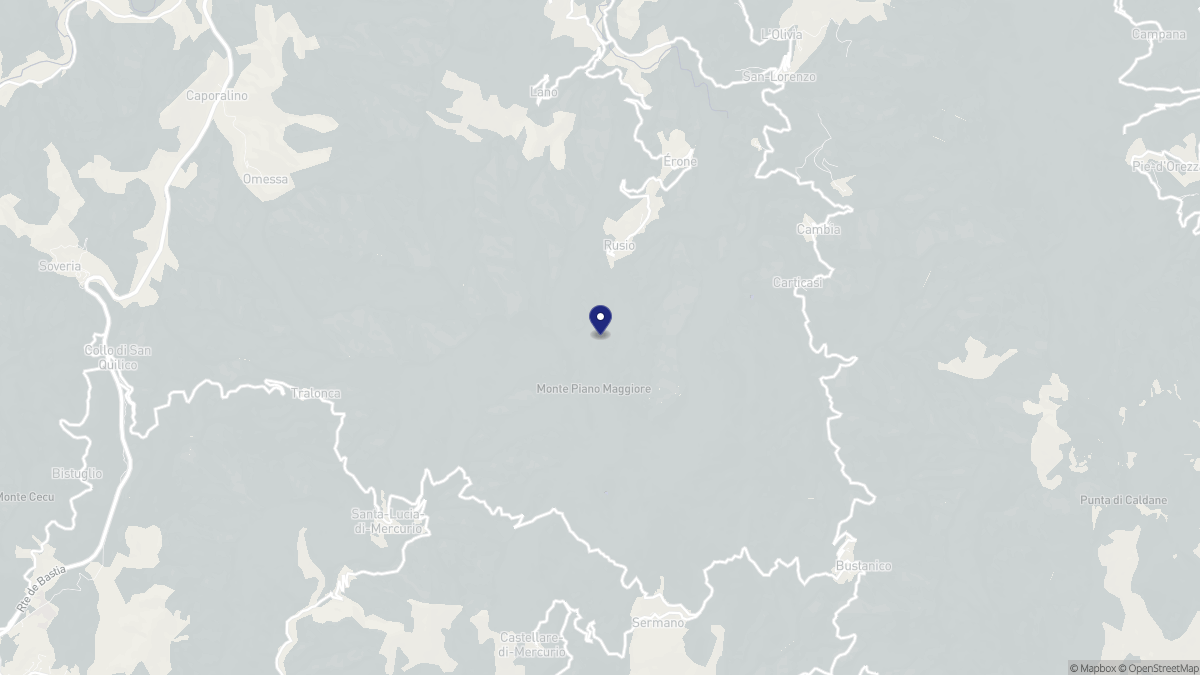 Aperçu cartographique de Rusio, centré sur la commune