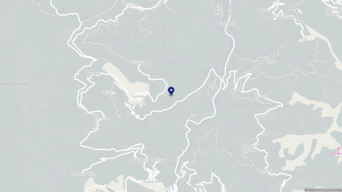 Aperçu cartographique de Verdèse, centré sur la commune
