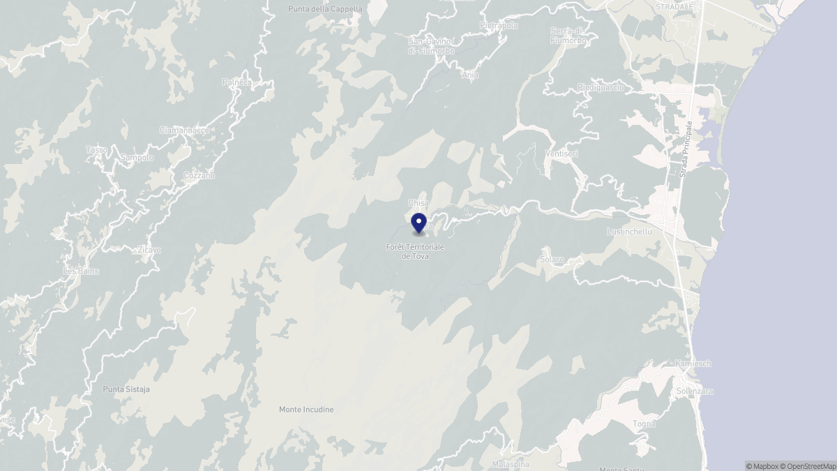 Aperçu cartographique de Chisa, centré sur la commune