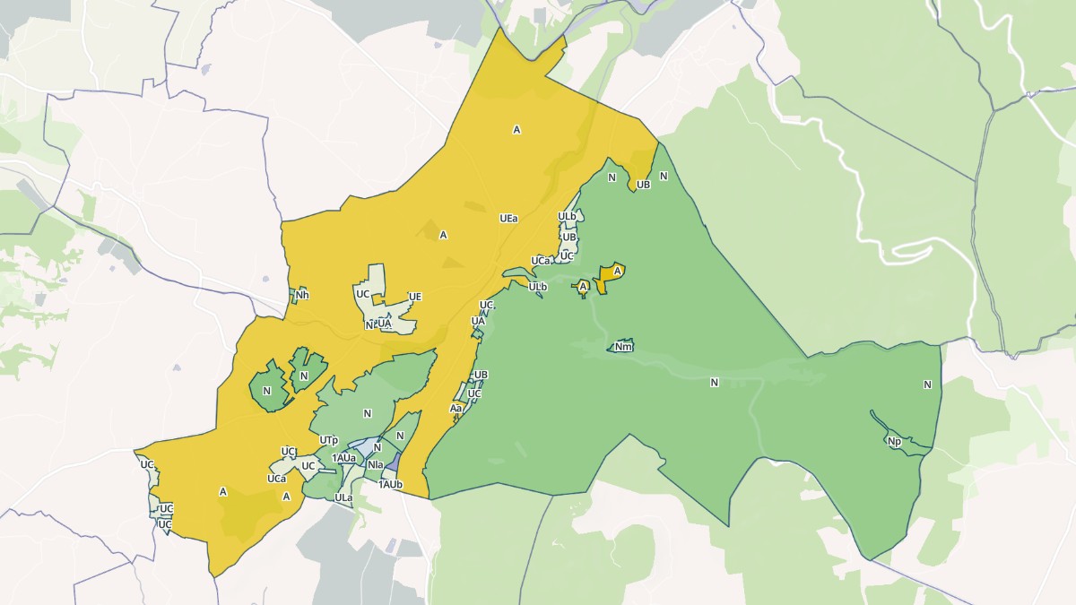 Aperçu cartographique de Allègre-les-Fumades, centré sur la commune