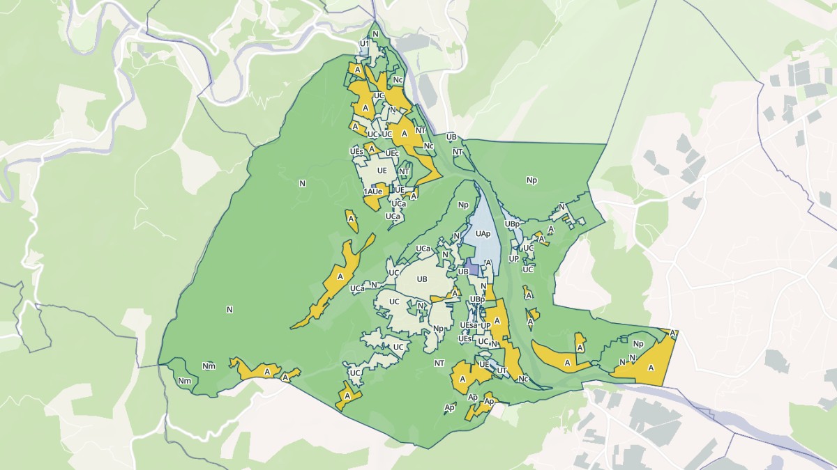 Aperçu cartographique de Anduze, centré sur la commune