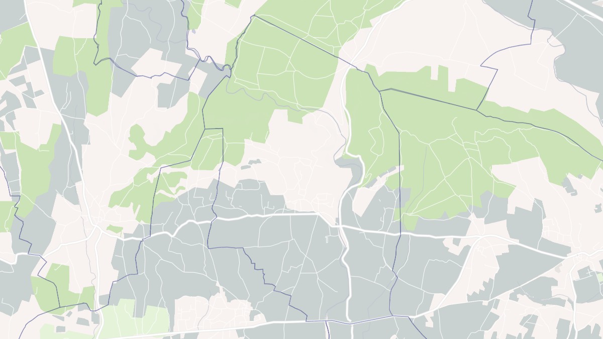 Aperçu cartographique de Aubussargues, centré sur la commune