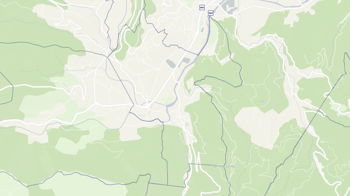 Aperçu cartographique de Avèze, centré sur la commune