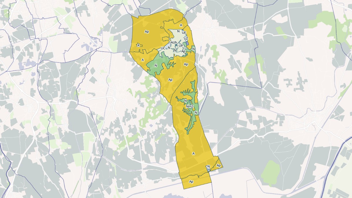 Aperçu cartographique de Beauvoisin, centré sur la commune